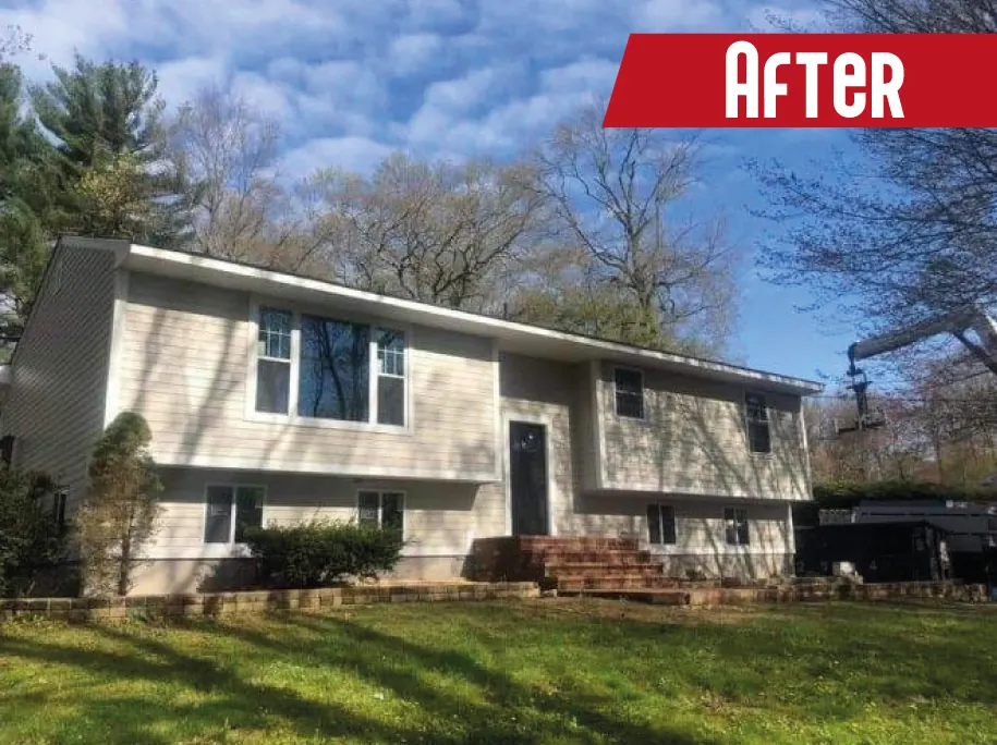 Roof Replacement in Litchfield, CT — Designer shingle upgrade on a Litchfield home — premium look, 30-year protection.