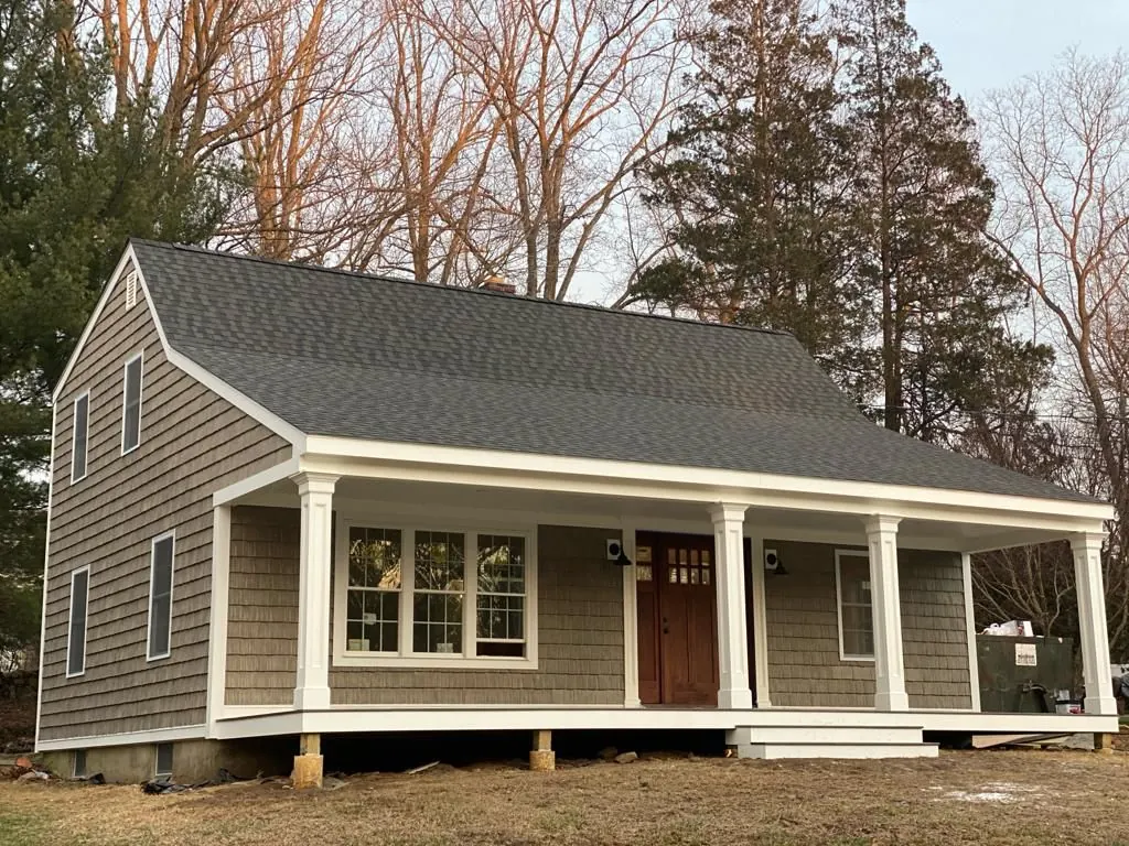 New residential roof installed by Castle Home Restorations